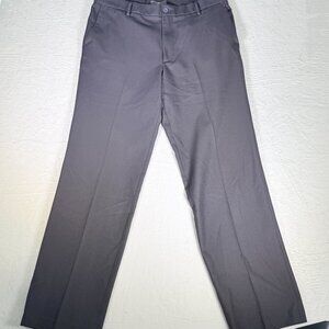 Dockers Mens Dress Pants 36x34 (36x32) Dark Gray Straight Fit 02 Business Casual
